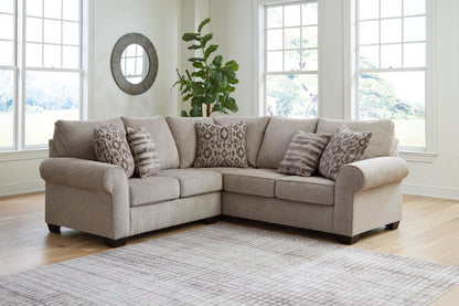 Bradenton Furniture Outlet - Ashley Furniture - Claireah Sectional - RAF 2-Piece Sectional / Umber - 90603S2