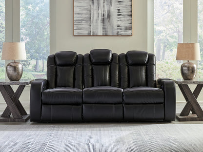 Bradenton Furniture Outlet - Ashley Furniture - Caveman Den Living Room - PWR REC Sofa with ADJ Headrest / Midnight - 9070315