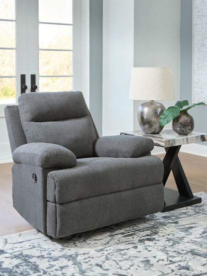 Bradenton Furniture Outlet - Ashley Furniture - Side-Swipe Living Room - Rocker Recliner / Charcoal - PC9140625