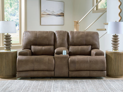 Bradenton Furniture Outlet - Ashley Furniture - Beckley Place Living Room - PWR REC Loveseat/CON/ADJ HDRST / Earth - PC9180218