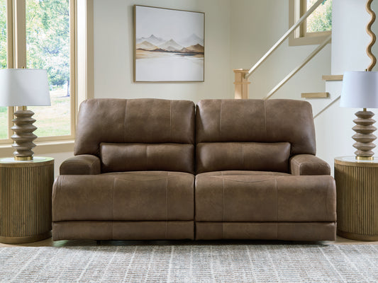 Bradenton Furniture Outlet - Ashley Furniture - Beckley Place Living Room - 2 Seat PWR REC Sofa ADJ HDREST / Earth - PC9180247