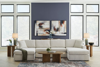Bradenton Furniture Outlet - Ashley Furniture - Modmax Sectional - RAF 4-Piece Sectional with Chaise / Oyster - 92103S19
