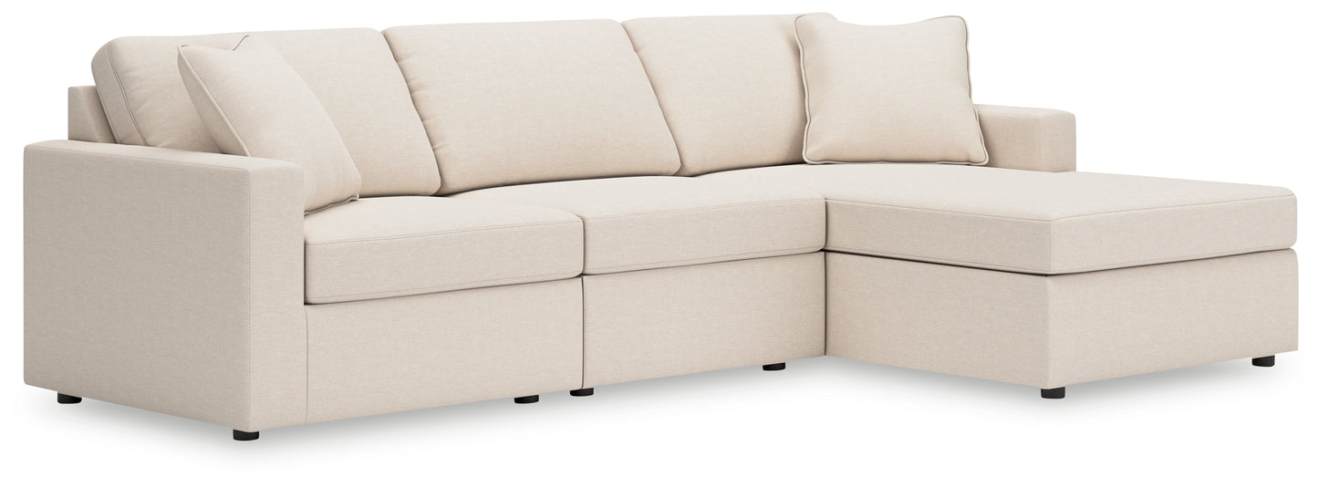 Bradenton Furniture Outlet - Ashley Furniture - Modmax Sectional - RAF 3-Piece Sectional with Chaise / Oyster - 92103S18