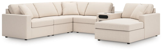 Bradenton Furniture Outlet - Ashley Furniture - Modmax 6-Piece Sectional with Audio System and Chaise - RAF 6-Piece Sectional with Audio System and Chaise - 92103S51
