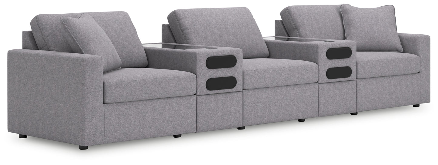 Bradenton Furniture Outlet - Ashley Furniture - Modmax Sectional - RAF 5-Piece Sectional / Granite - 92104S15