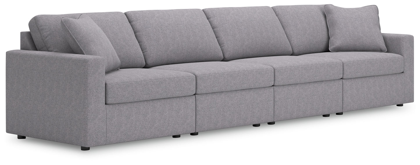 Bradenton Furniture Outlet - Ashley Furniture - Modmax Sectional - RAF 4-Piece Sectional / Granite - 92104S10