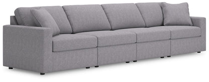 Bradenton Furniture Outlet - Ashley Furniture - Modmax Sectional - RAF 4-Piece Sectional / Granite - 92104S10