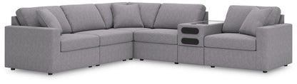 Bradenton Furniture Outlet - Ashley Furniture - Modmax Sectional - RAF 6-Piece Sectional / Granite - 92104S14