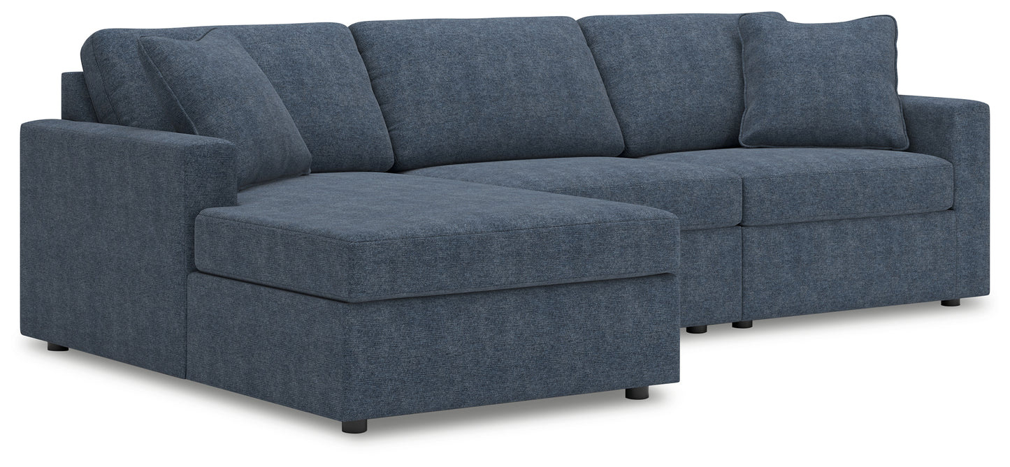Bradenton Furniture Outlet - Ashley Furniture - Modmax Sectional - RAF 3-Piece Sectional with Chaise / Ink - 92121S17