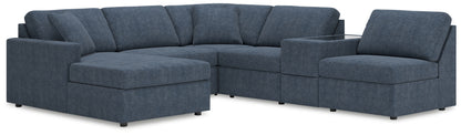 Bradenton Furniture Outlet - Ashley Furniture - Modmax Sectional - RAF 6-Piece Sectional with Chaise / Ink - 92121S21