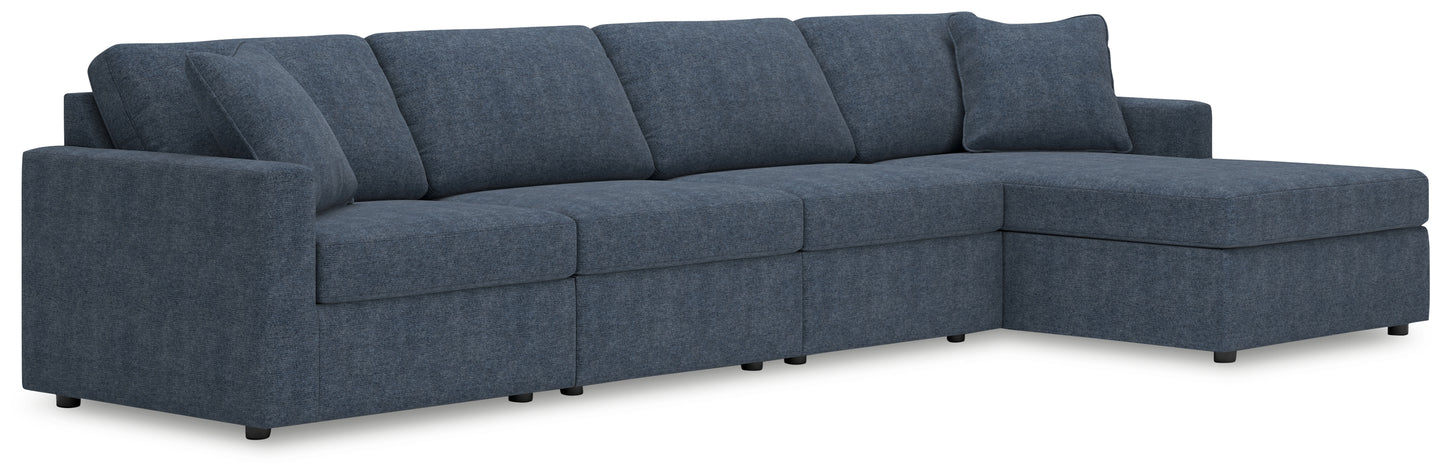 Bradenton Furniture Outlet - Ashley Furniture - Modmax Sectional - RAF 4-Piece Sectional with Chaise / Ink - 92121S27
