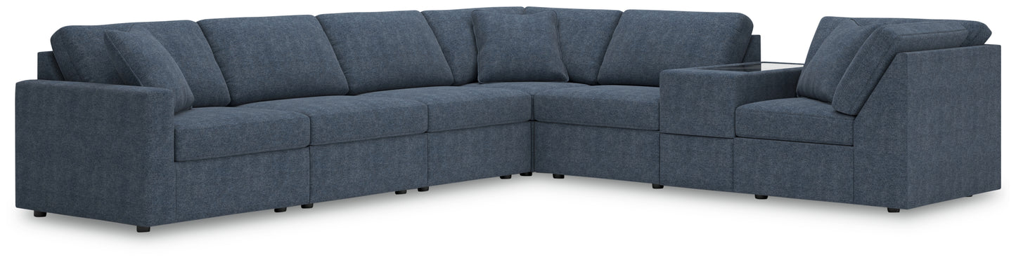Bradenton Furniture Outlet - Ashley Furniture - Modmax Sectional - RAF 7-Piece Sectional / Ink - 92121S33