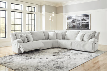 Bradenton Furniture Outlet - Ashley Furniture - Top Tier Sectional - 5-Piece Reclining Sectional / Alloy - 92706S3