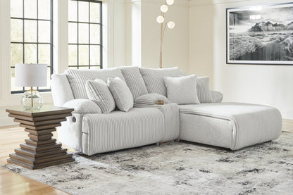 Bradenton Furniture Outlet - Ashley Furniture - Top Tier Sectional - 3-Piece Reclining Sectional Sofa with Chaise / Alloy - 92706S4