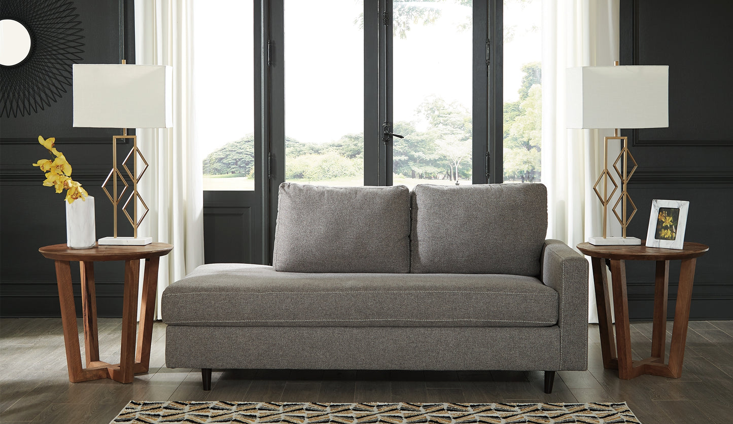 Bradenton Furniture Outlet - Ashley Furniture - Lyman Living Room - RAF Corner Chaise / Graphite - 9330317
