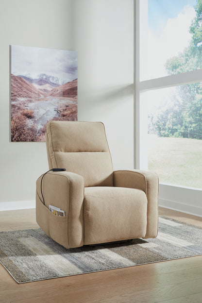 Bradenton Furniture Outlet - Ashley Furniture - Starganza Living Room - Power Lift Recliner / Taupe - 9370312