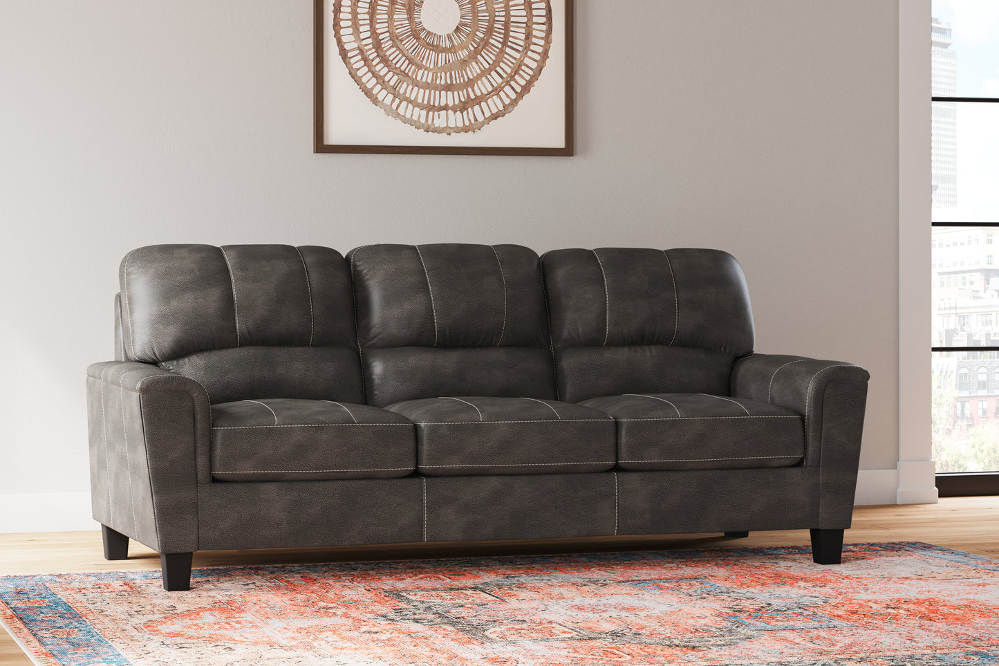 Bradenton Furniture Outlet - Ashley Furniture - Navi Living Room - Sofa / Smoke - 9400238
