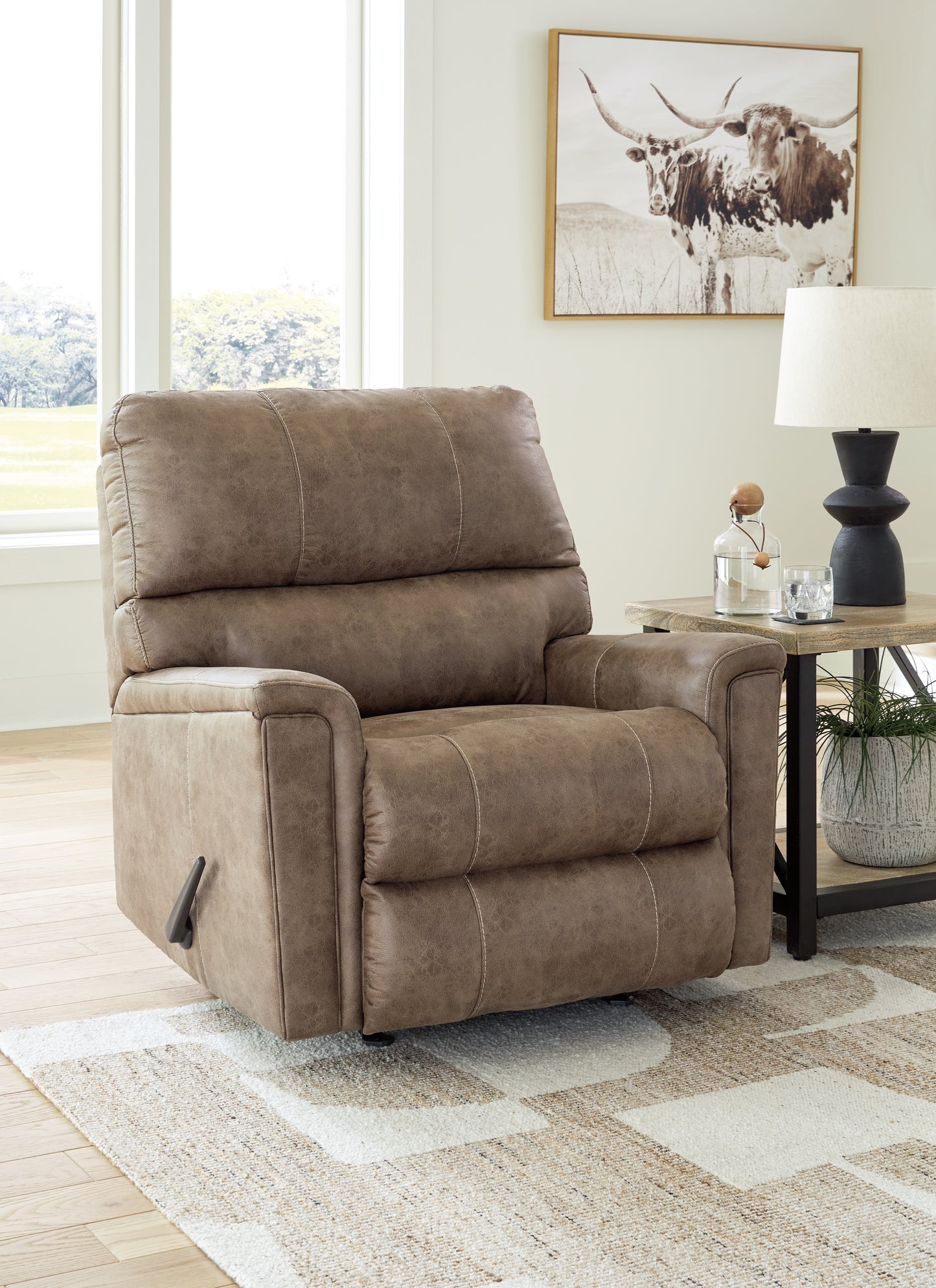 Bradenton Furniture Outlet - Ashley Furniture - Navi Living Room - Rocker Recliner / Fossil - 9400425