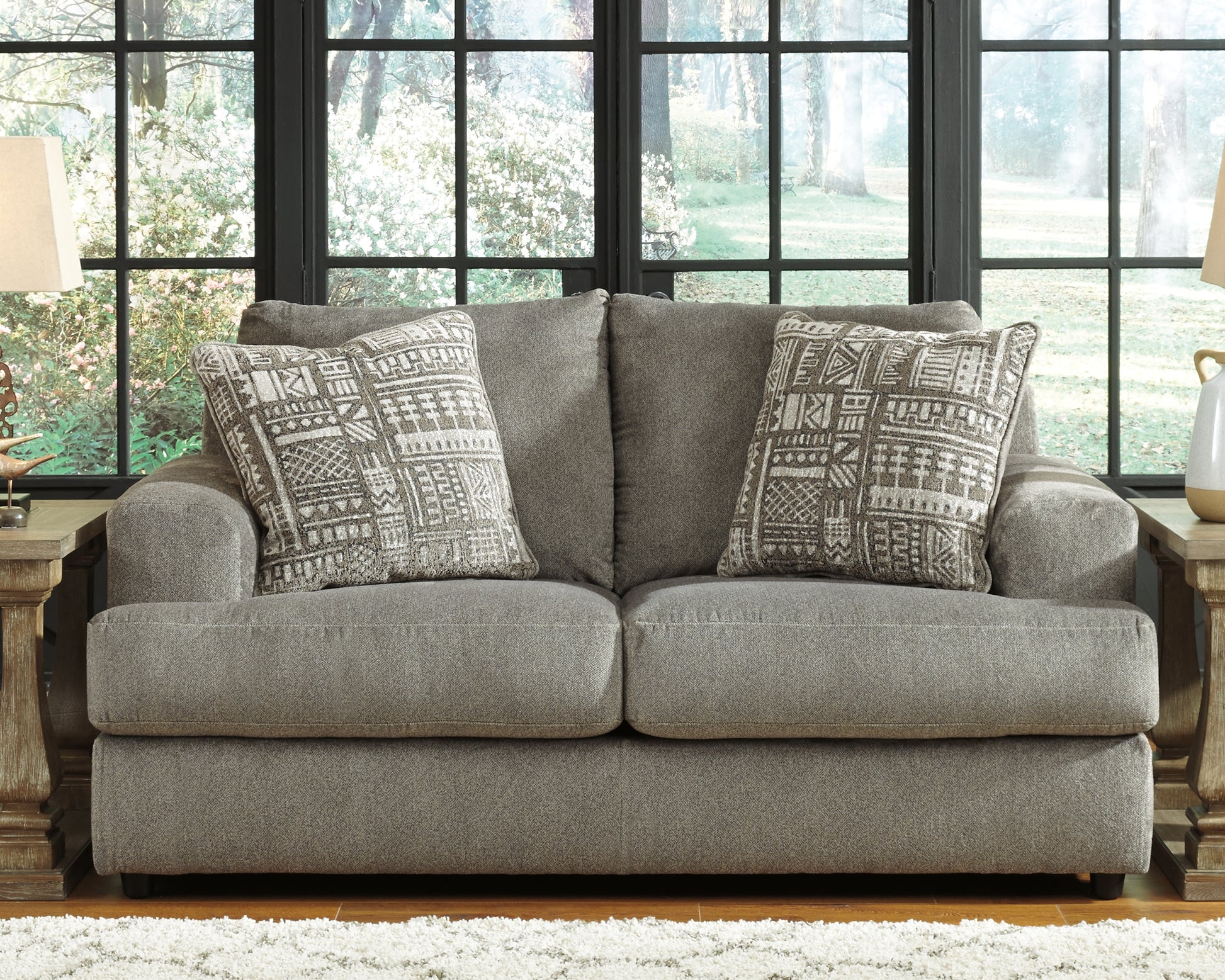 Bradenton Furniture Outlet - Ashley Furniture - Soletren Living Room - Loveseat / Ash - 9510335