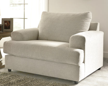 Bradenton Furniture Outlet - Ashley Furniture - Soletren Living Room - Chair and a Half / Stone - 9510423
