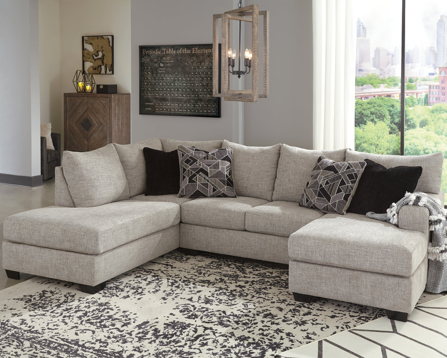 Bradenton Furniture Outlet - Ashley Furniture - Megginson Sectional - RAF 2-Piece Sectional with Chaise / Storm - 96006S2