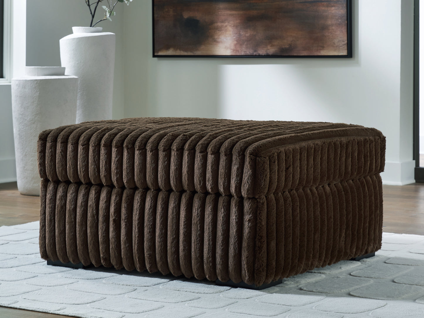 Bradenton Furniture Outlet - Ashley Furniture - Midnight-Madness Living Room - Oversized Accent Ottoman / Chocolate - 9810408