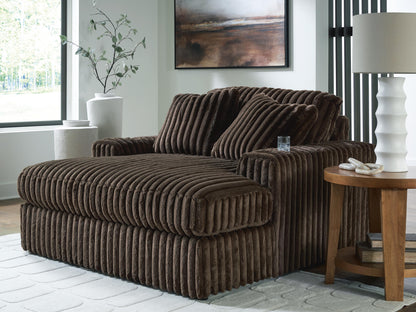 Bradenton Furniture Outlet - Ashley Furniture - Midnight-Madness Living Room - Oversized Chaise / Chocolate - 9810415