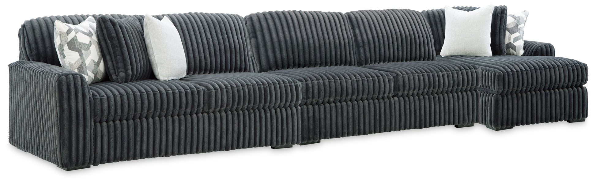 Bradenton Furniture Outlet - Ashley Furniture - Midnight-Madness 3-Piece Sectional with Chaise - 3-Piece Sectional with Chaise - 98105S28
