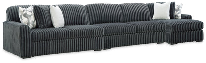Bradenton Furniture Outlet - Ashley Furniture - Midnight-Madness 3-Piece Sectional with Chaise - 3-Piece Sectional with Chaise - 98105S28