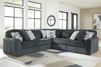 Bradenton Furniture Outlet - Ashley Furniture - Midnight-Madness Sectional - RAF 5-Piece Sectional / Gunmetal - 98105S27