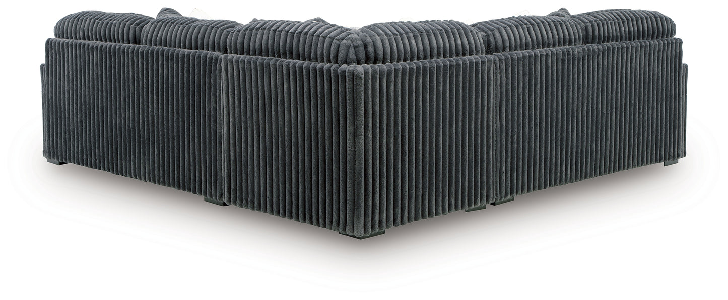 Bradenton Furniture Outlet - Ashley Furniture - Midnight-Madness Sectional - LAF 3-Piece Sectional / Gunmetal - 98105S5