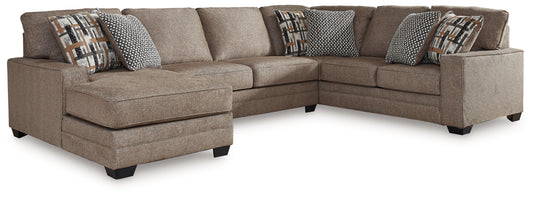 Bradenton Furniture Outlet - Ashley Furniture - Cannonbrook Sectional - RAF 3-Piece Sectional with Chaise / Nutmeg - 98201S1