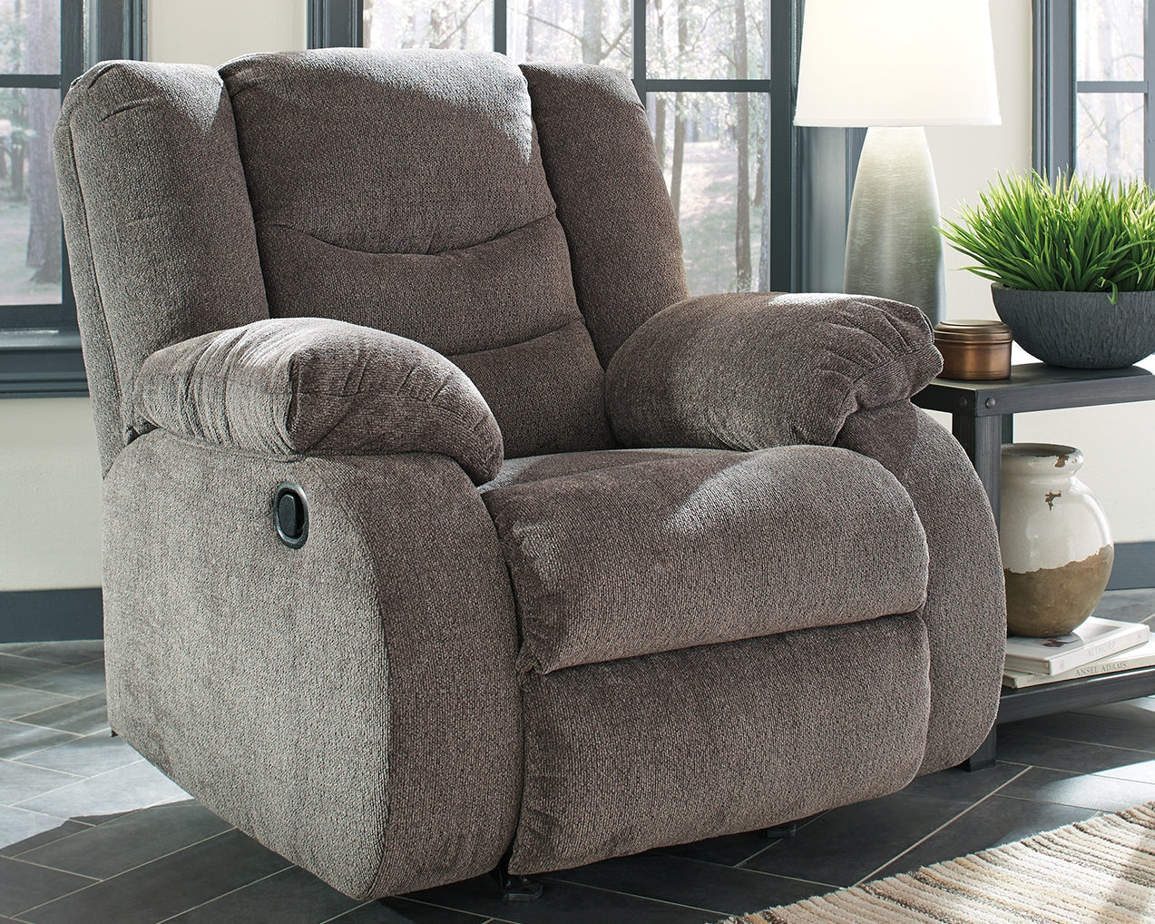 Bradenton Furniture Outlet - Ashley Furniture - Tulen Living Room - Rocker Recliner / Gray - 9860625