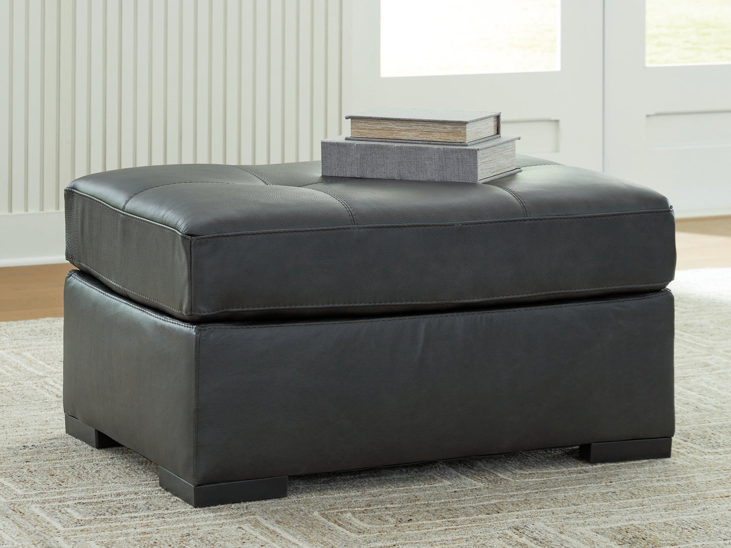 Bradenton Furniture Outlet - Ashley Furniture - Brindley Pier Living Room - Oversized Accent Ottoman / Fog - 9950308