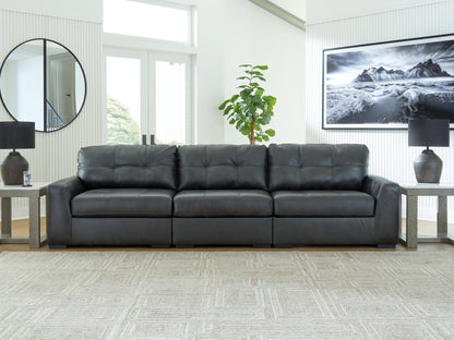 Bradenton Furniture Outlet - Ashley Furniture - Brindley Pier Sectional - RAF 3-Piece Sectional Sofa / Fog - 99503S2