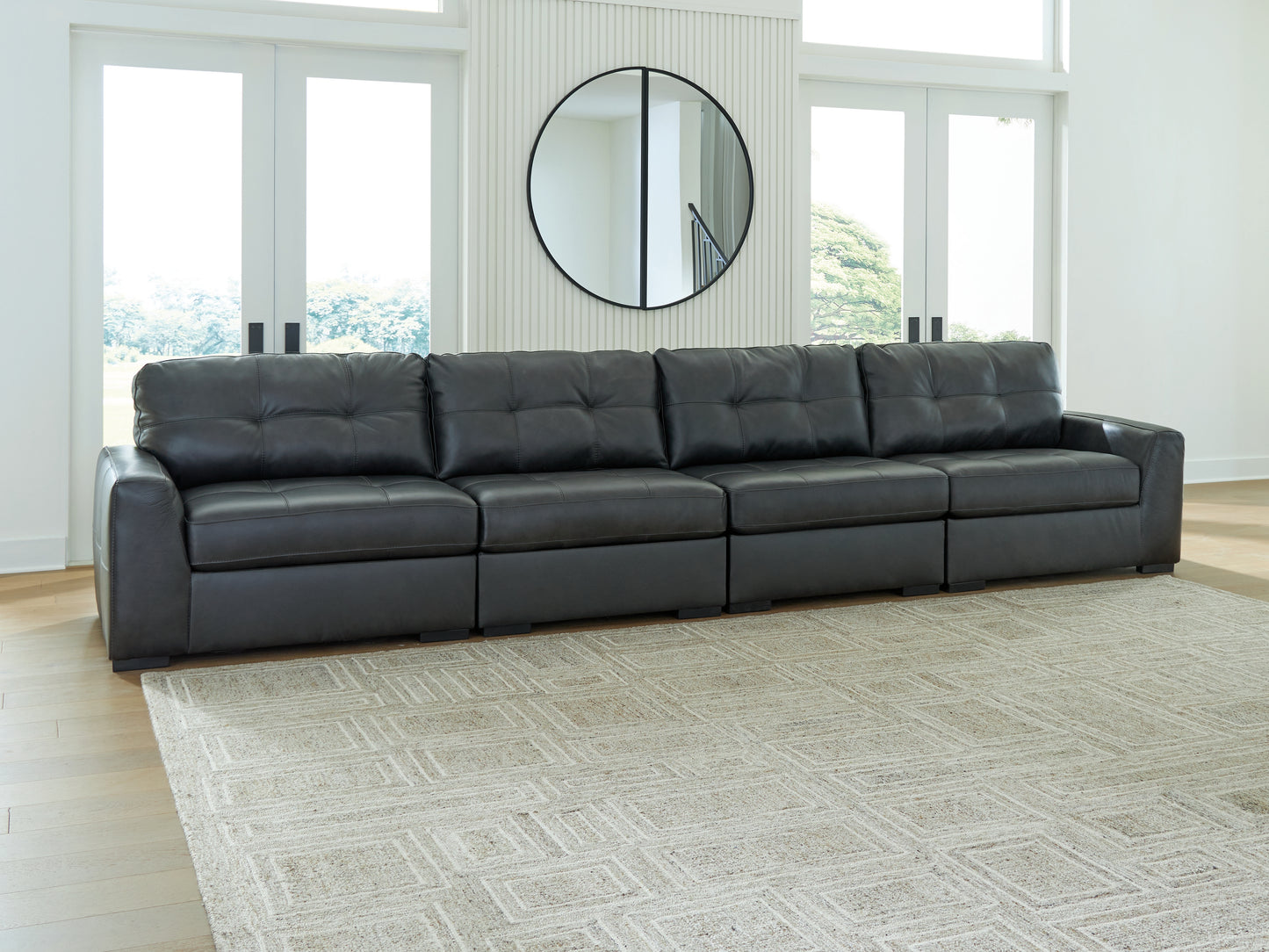 Bradenton Furniture Outlet - Ashley Furniture - Brindley Pier Sectional - RAF 4-Piece Sectional / Fog - 99503S4