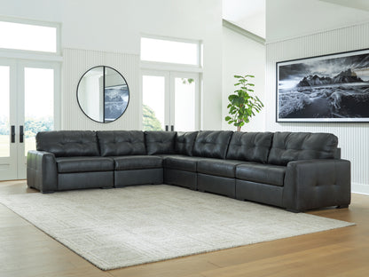 Bradenton Furniture Outlet - Ashley Furniture - Brindley Pier Sectional - RAF 6-Piece Sectional / Fog - 99503S5