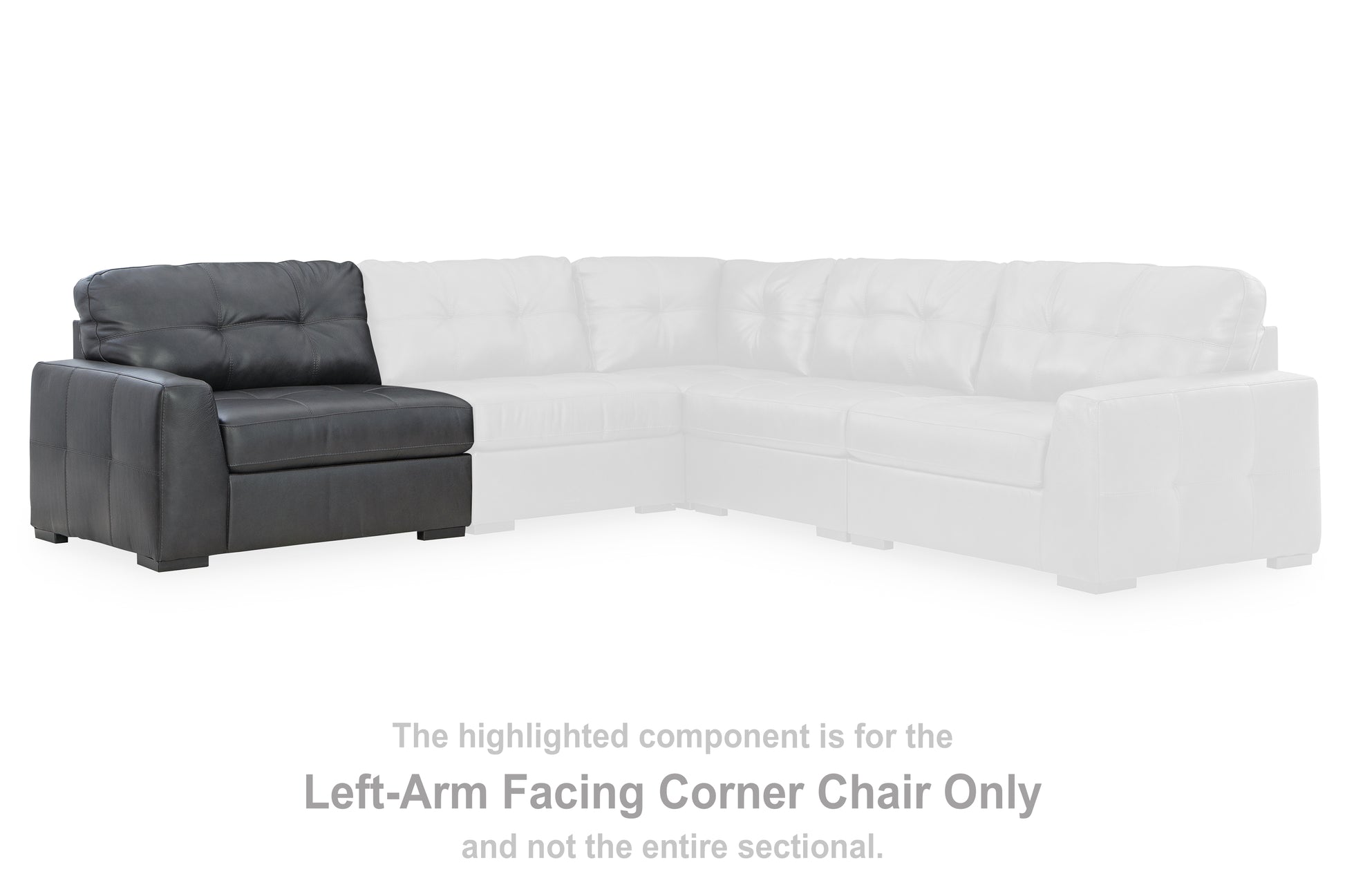 Bradenton Furniture Outlet - Ashley Furniture - Brindley Pier Sectional - LAF Corner Chair / Fog - 9950364
