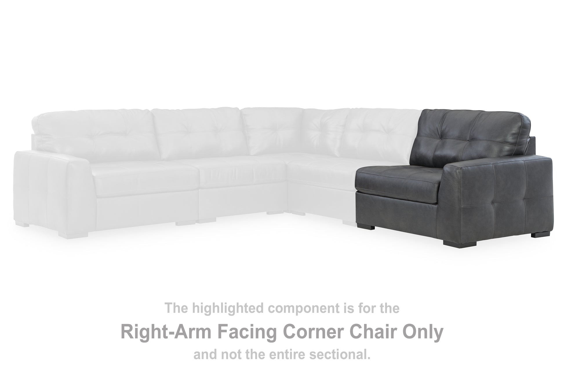 Bradenton Furniture Outlet - Ashley Furniture - Brindley Pier Sectional - RAF Corner Chair / Fog - 9950365