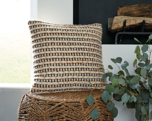 Bradenton Furniture Outlet - Ashley Furniture - Nealington Pillows - Pillow (4/CS) / Brown/Black/White - A1000929
