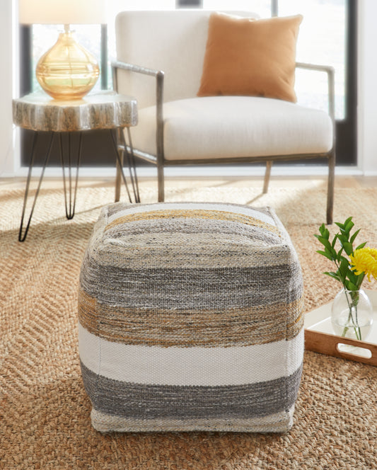 Bradenton Furniture Outlet - Ashley Furniture - Josalind Pouf - Pouf / Multi - A1000935