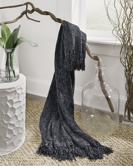 Bradenton Furniture Outlet - Ashley Furniture - Tamish Throw (Set of 3) - Throw (3/CS) / Black - A1001027