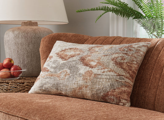 Bradenton Furniture Outlet - Ashley Furniture - Aprover Pillows - Pillow (4/CS) / Rust/Gray/White - A1001040