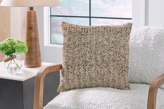 Bradenton Furniture Outlet - Ashley Furniture - Vorlane Pillows - Pillow (4/CS) / Tan/Brown/White - A1001046