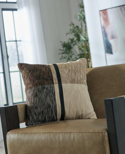 Bradenton Furniture Outlet - Ashley Furniture - Adrielton Pillows - Pillow (4/CS) / Black/Brown/Tan - A1001065