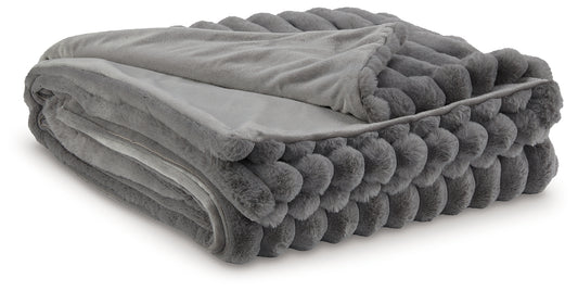 Bradenton Furniture Outlet - Ashley Furniture - Alsonwell Throw (Set of 3) - Throw (3/CS) / Gray - A1001081