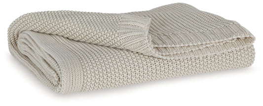 Bradenton Furniture Outlet - Ashley Furniture - Gayelery Throw (Set of 3) - Throw (3/CS) / Sand - A1001084