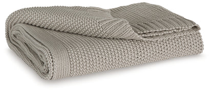 Bradenton Furniture Outlet - Ashley Furniture - Gayelery Throw (Set of 3) - Throw (3/CS) / Gray - A1001085