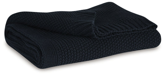 Bradenton Furniture Outlet - Ashley Furniture - Gayelery Throw (Set of 3) - Throw (3/CS) / Black - A1001086