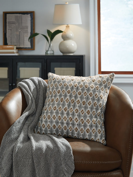 Bradenton Furniture Outlet - Ashley Furniture - Dainwick Pillows - Pillow (4/CS) / White/Gray/Brown - A1001102
